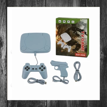 Consolă retro 8-bit cu două controllere și pistol – KE25-140