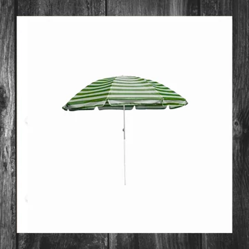 Umbrelă de soare HAPPY GREEN, 230 cm, dungi verzi, 50XT2205GS
