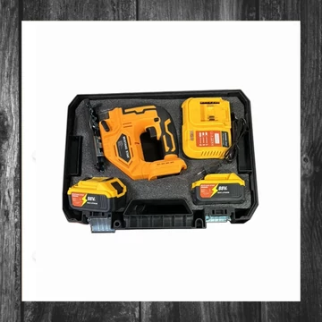 MUSTANG STAR MS-09 – Fierăstrău Pendular cu Acumulator Li-Ion, 2 Baterii și Încărcător