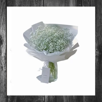 Buchet de flori artificiale stelate pentru nuntă, tijă de înaltă calitate și flori cu textură reală GE1496802
