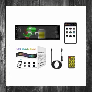 Panou afișaj RGB LED Matrix – control Bluetooth, telecomandă, 3000 LED KL25-151