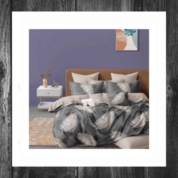 Set de lenjerie de pat din crep Violet, 7 piese KP03 VIOLET5