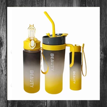 Cană și sticlă 3 în 1 cu pai 1200 ml BD13WZ3