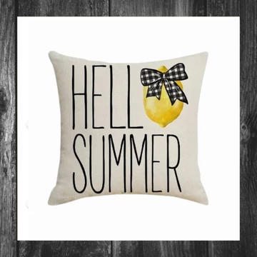 Husă de pernă Hello Summer Lemon 45 x 45 cm POD160