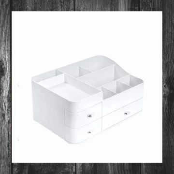 Cutie de depozitare pentru machiaj și cosmetice cu sertare – Organizator practic pentru baie și dormitor holm8518