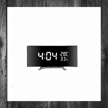 Ceas deșteptător digital cu afișaj tip oglindă 521345