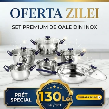 VETRO-PLUS CELESTE Set de 12 Vase din Oțel Inoxidabil 48726512