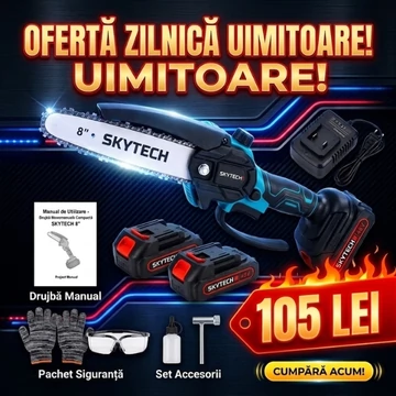 Skytech drujbă mini cu acumulator 8, 48V, 2 baterii ST-1055