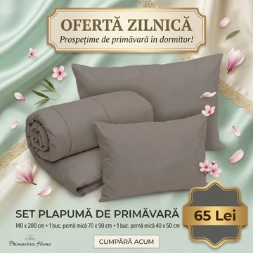 Set pilotă de primăvară cu CADOU: lenjerie de pat 3 piese