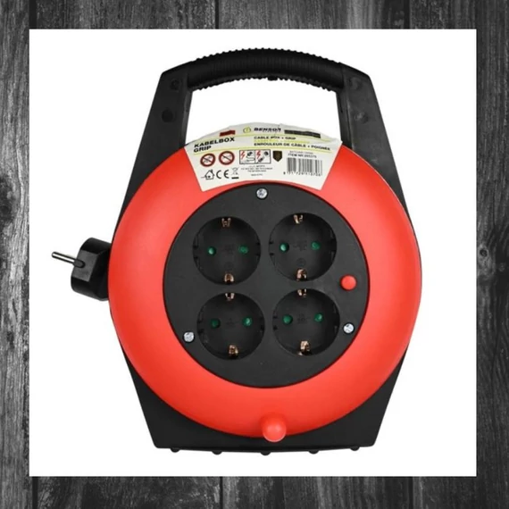 Benson Tambur electric de cablu 5 m, 4 prize – 005375
