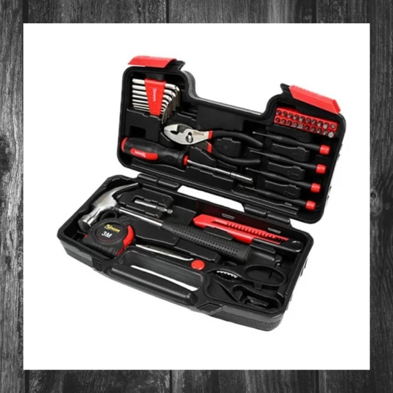 Set de unelte, 39 piese, cu husă de depozitare – 013523