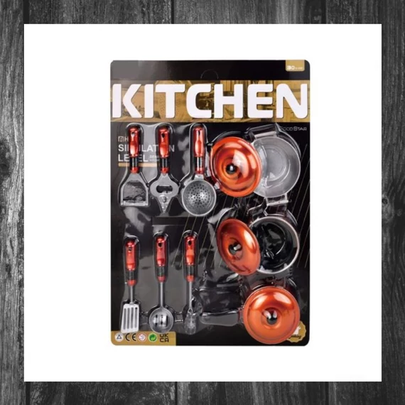 Set de vase de bucătărie pentru copii, 12 bucăți, 038557
