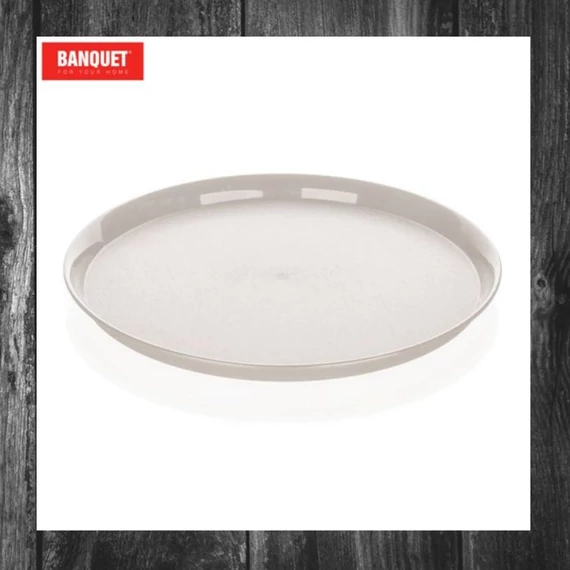 Tavă rotundă din plastic BANQUET CULINARIA, 32 x 2 cm, culoare fildeș – 12824002
