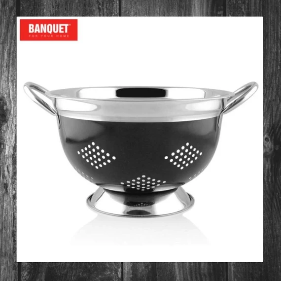 Strecurătoare din oțel inoxidabil Banquet AVANZA, 21 cm, gri – 15851822GR