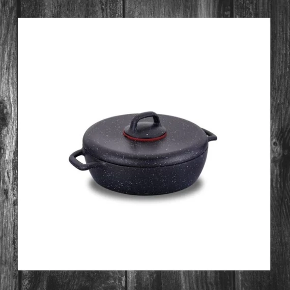 Tigaie pentru fripturi Gusto Plus cu capac, 24 cm – 16346