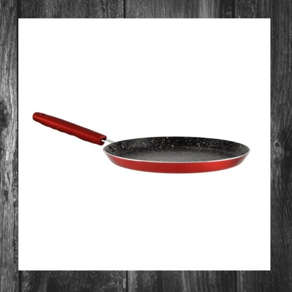 Perfect Home Metal Red Line – Tigaie pentru clătite, aluminiu antiaderent, 24 x 2 cm, compatibilă cu inducție – cod 19069