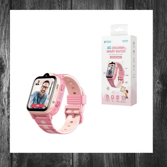 Smartwatch 4G pentru copii roz SW2791