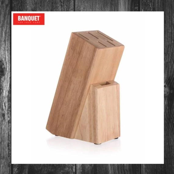 Suport din lemn pentru 5 cuțite BANQUET BRILLANTE, 22 x 17 x 9 cm – 25105081