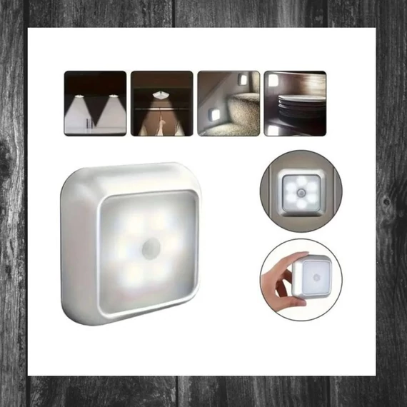 Lumină de noapte LED autoadezivă cu senzor de mișcare – alb rece 27412