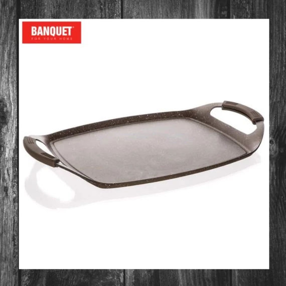 Placă grill BANQUET GRANIT, maro închis, 47 x 28 cm – 40051411
