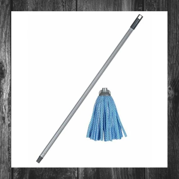 BRILANZ – Mop cu mâner de 120 cm, albastru – 43943032