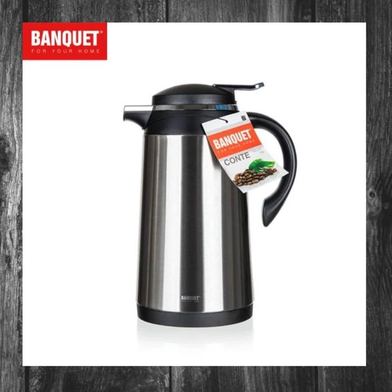 BANQUET – Termos CONTE din inox cu inserție din sticlă, 1 litru – Model 48786111