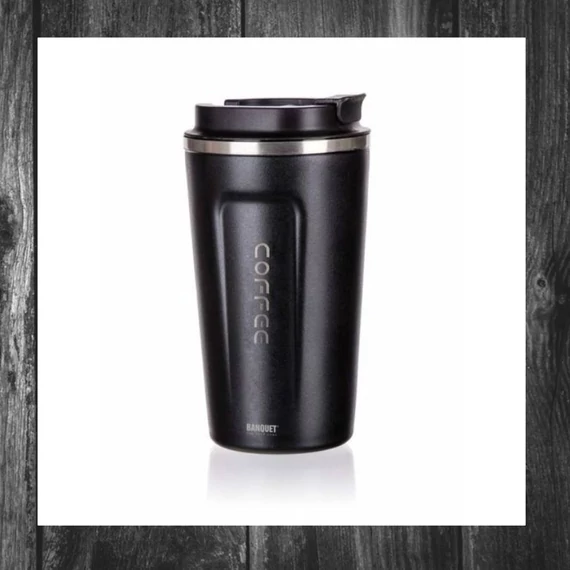 BANQUET – Cană termos 450 ml, neagră – 48788563