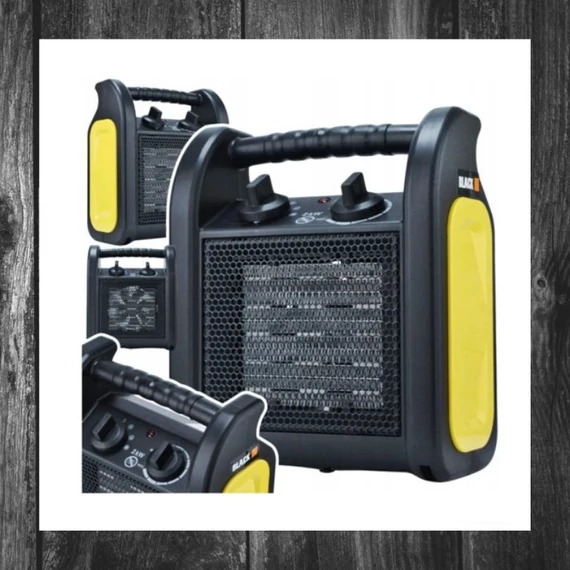 Aerotermă portabilă și ventilator BLACK – 2000W, negru 55062