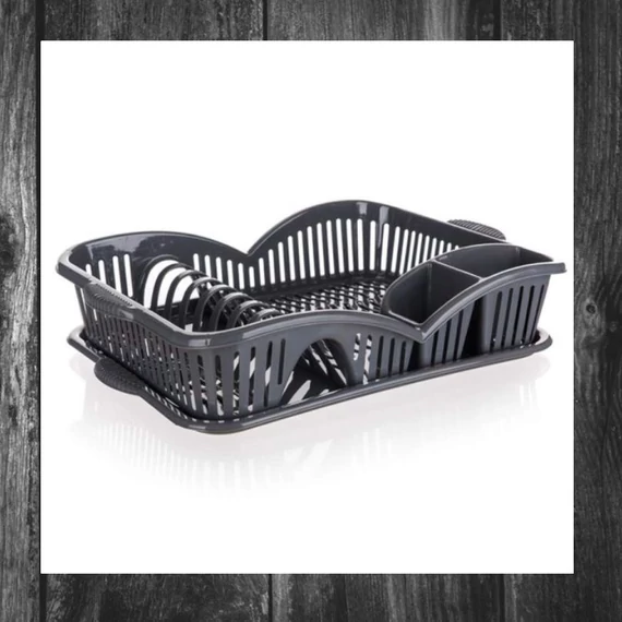 BANQUET myKITCHEN – Suport pentru uscarea vaselor din plastic, 45 x 31 x 8 cm, antracit – 55071768