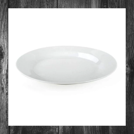 Farfurie adâncă din porțelan 24 cm – Albă, simplă – 60112041-A
