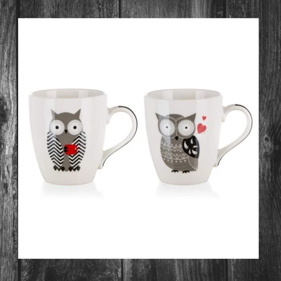 Cană ceramică BANQUET OWL 240 ml – Modele mixte – 60221587
