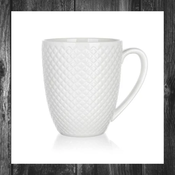 Cană din ceramică BANQUET DIAMOND LINE, 410 ml, alb 60322126