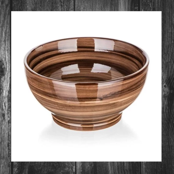Bol ceramic BANQUET PALAS, 14,3 cm, maro 60322819
