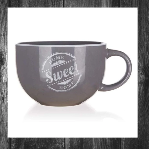 BANQUET Cana jumbo din ceramică SWEET HOME 730 ml, gri 60337158