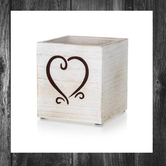 HOME DECOR – cutie decorativă cu inimă, 13 x 13 x 14 cm 63917665