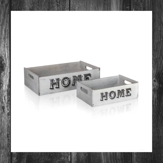 HOME DECOR Set de cutii decorative – HOME, 2 bucăți 63917668
