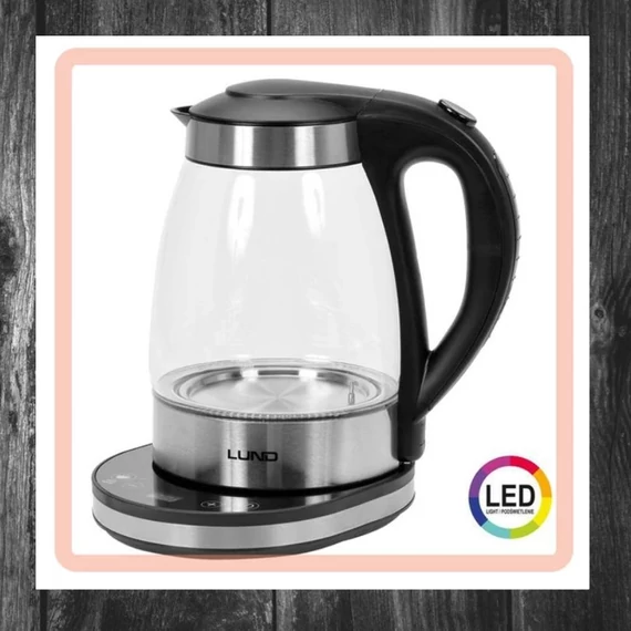 Fierbător electric Lund cu panou de control digital și iluminare LED 68174