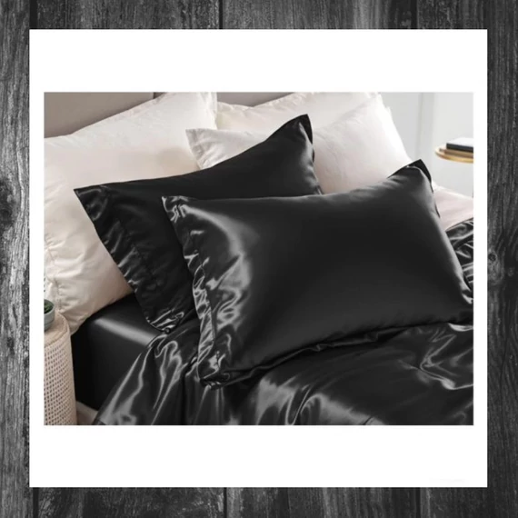 Set 2 fețe de pernă Fiebinte Negru, 60 × 70 cm, 8720578109135
