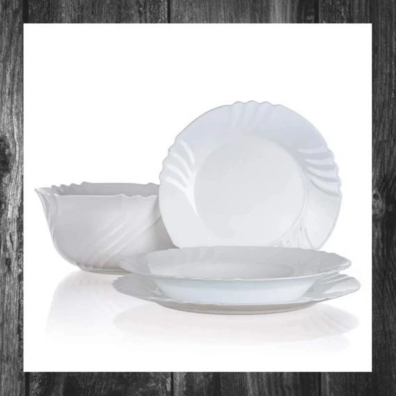 Set de farfurii din sticlă EBRO – 19 piese – 05402404