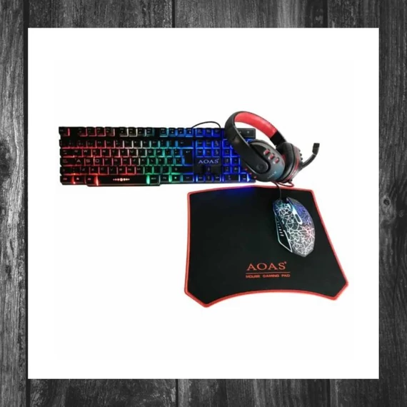 Set Gamer AOAS 4 în 1 – Performanță și Confort în Jocuri