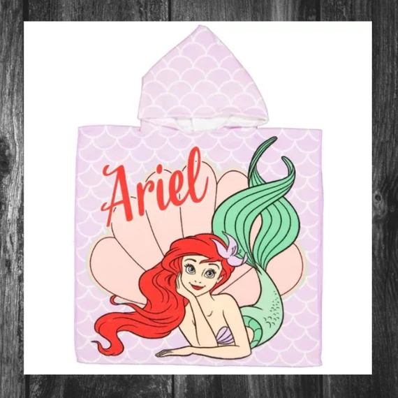 Poncho de Plajă Disney Prințese Ariel – 60x120 cm (Fast Dry) ARJ162861B
