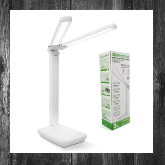 Lampă de masă LED BKL-L2 cu brațe pliabile – 38 cm, 3 moduri de lumină și suport pentru telefon