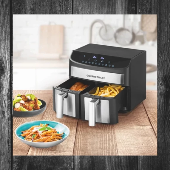 Friteuză cu aer cald GOURMETMAXX cu două compartimente 7L 2400W DS11339-L
