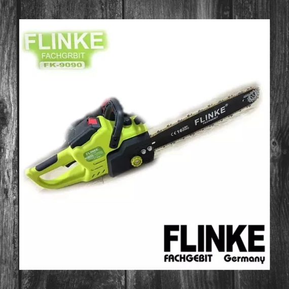 FLINKE Ferăstrău cu lanț fără fir de înaltă performanță 60V cu 2 baterii cu auto-umplere FK-9090