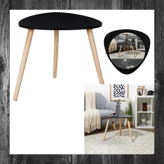 Masă Shelly neagră, stil scandinav – HD0497