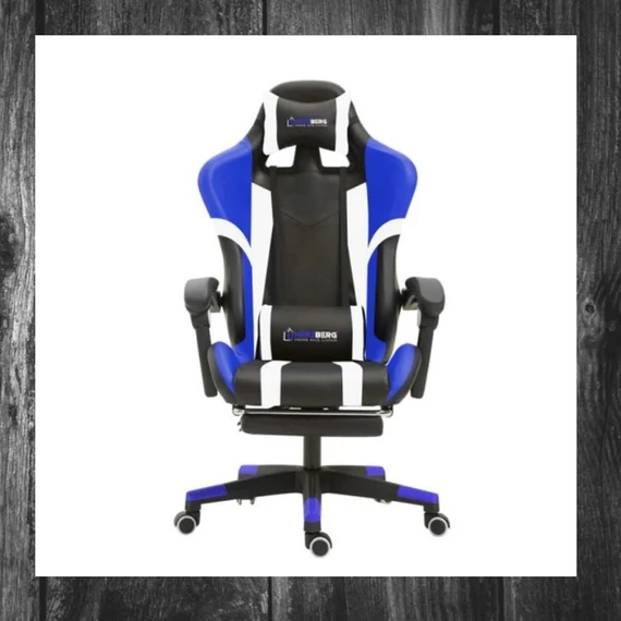 Scaun gaming Herzberg Tric Gamer, albastru, HG-8083-BLU 

