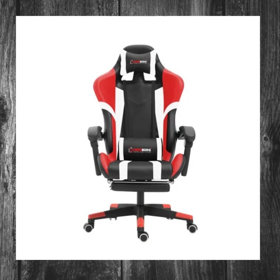 Scaun gaming Herzberg Tric Gamer, roșu, HG-8083-RED
