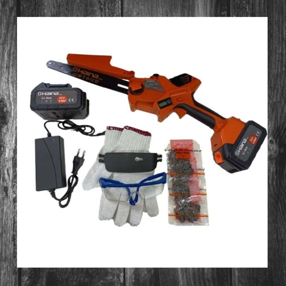 Drujbă cu acumulator Haina HM-6797 – 2 acumulatori și 3 lanțuri