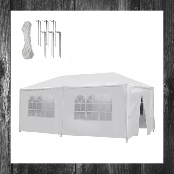 Cort de petrecere alb - 3x6 metri HOP1001024-1