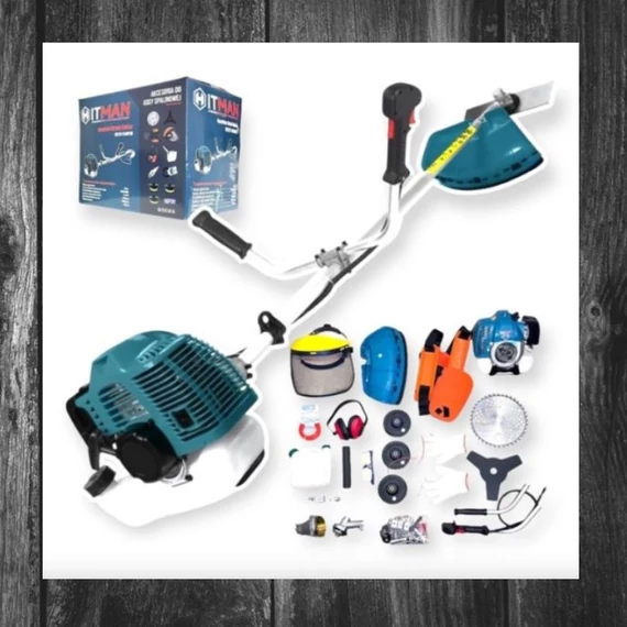 Trimmer de iarbă cu motor pe benzină Hitman HT-CT-1541PRO – cu accesorii